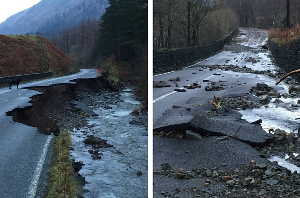 Flood damage in Cumbria